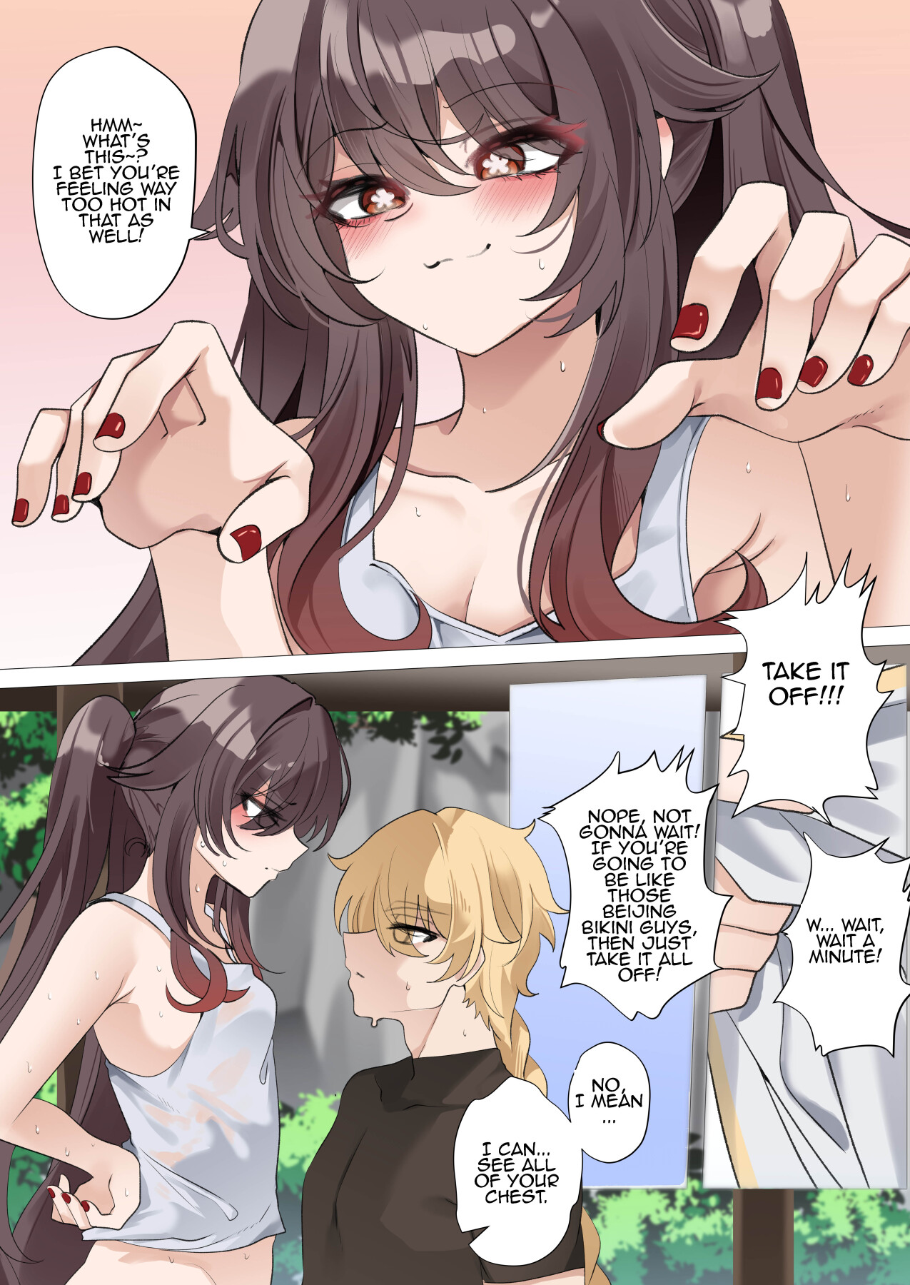 Hentai Manga Comic-It's Because of the Heat.-Read-6